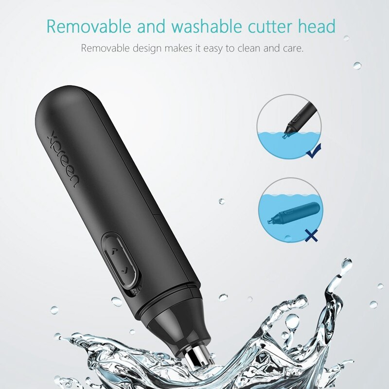 Xpreen tondeuse de nez nez tondeuse à cheveux haute vitesse rotative étanche ABS tondeuse pour hommes