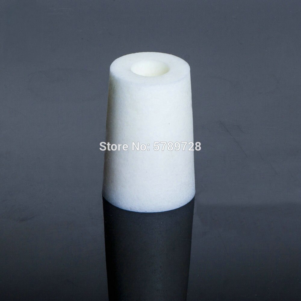50pcs Lab Silicon Stopper Test Tube Hollow Plug Silica Gel Plug without sand core for Experiment Hollow Plug Silica Gel Caps