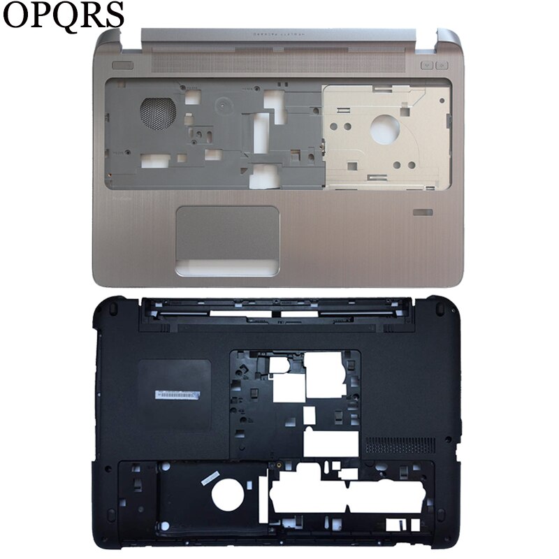 Cubierta inferior para ordenador portátil HP Probook 450, 455 G2 tapa superior de LCD, bisel frontal LCD, reposamanos, cubierta superior sin panel táctil, 791689-001/bisagras: C and D shell