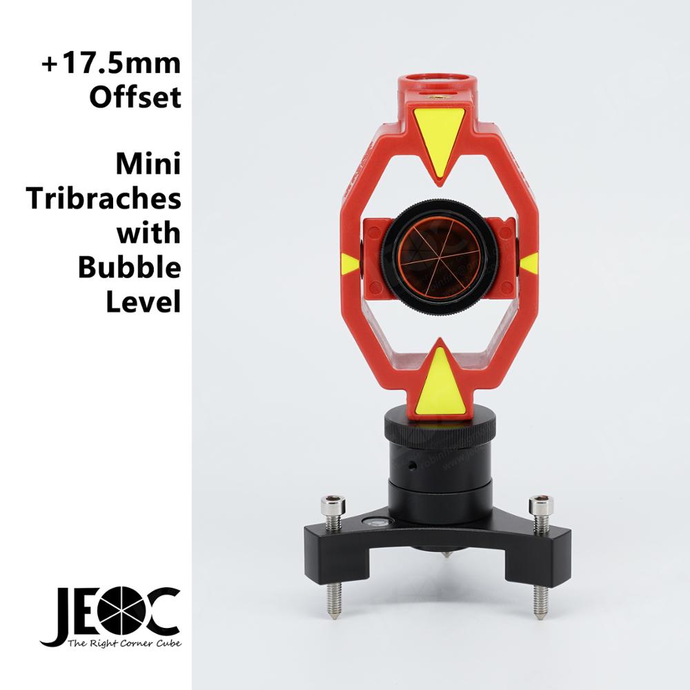 JEOC Mini Prism GMP111 & Mini Tribrach Set, Surveying Reflector For Leica Total Station