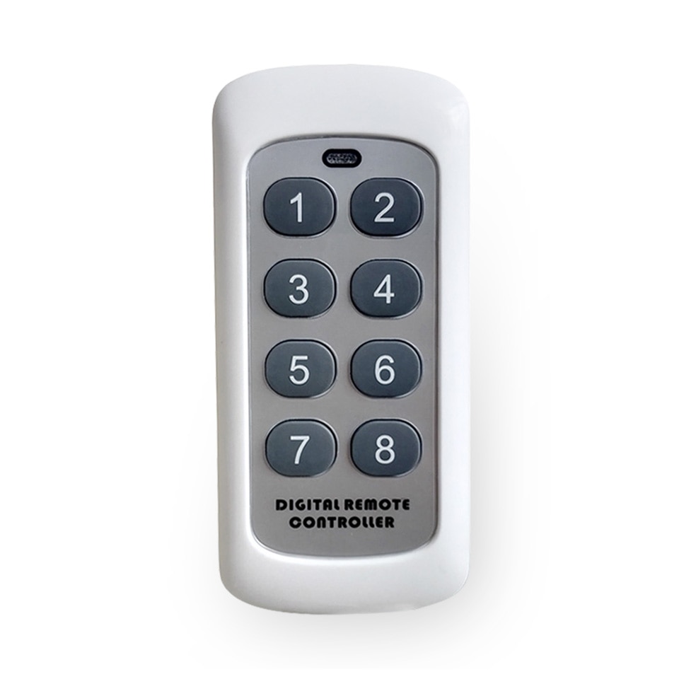 433,92 MHz RF Modul Schalter Controller Wireless Fernbedienung Sender 8 Kanäle Schlüssel Lernen Code Schalter Für Garage Tür