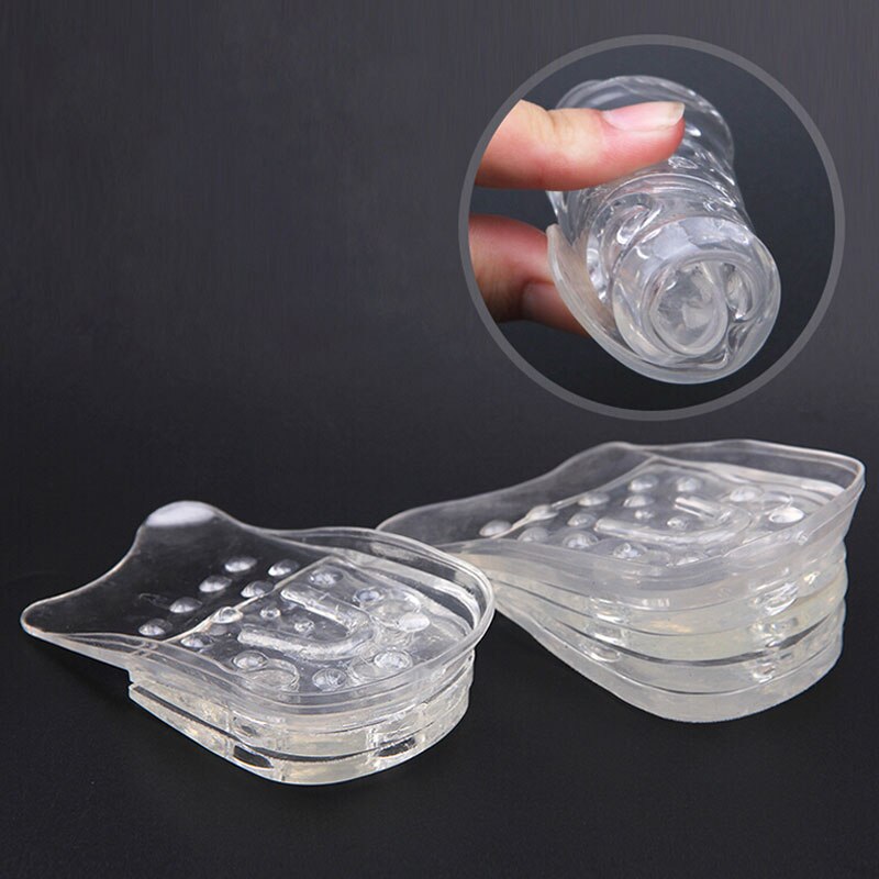 Foot Care 5 Layers Taller Insole Silicone Gel Inserts Lift Shoes Anti Slip Height Increase Comfortable Tenis