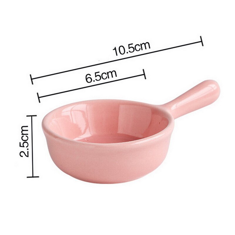 Miniplatos de cerámica de estilo japonés, vajilla de Color sólido, plato pequeño, tazón, taza de leche, vajilla de porcelana: G386470