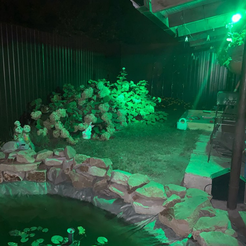 4Pcs LED Garden Lights 3W 220V Outdoor Spotlight with Spike IP65 Waterproof Garden Landscape Decorative Lamp Green