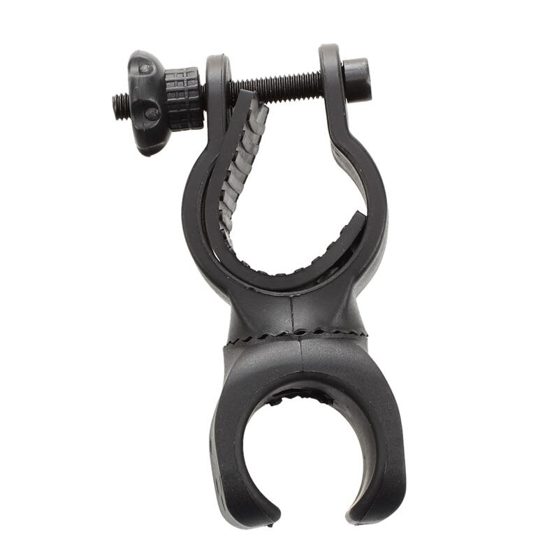 Bicycle Bike Flashlight LED Torch Mount Holder Cycling Clip Clamp-Black