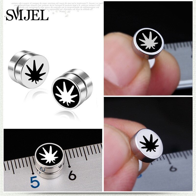 Pendientes Punk con imán fuerte para hombre y mujer, aretes sin perforación, aretes falsos, sin agujero para la oreja, , accesorios de joyería
