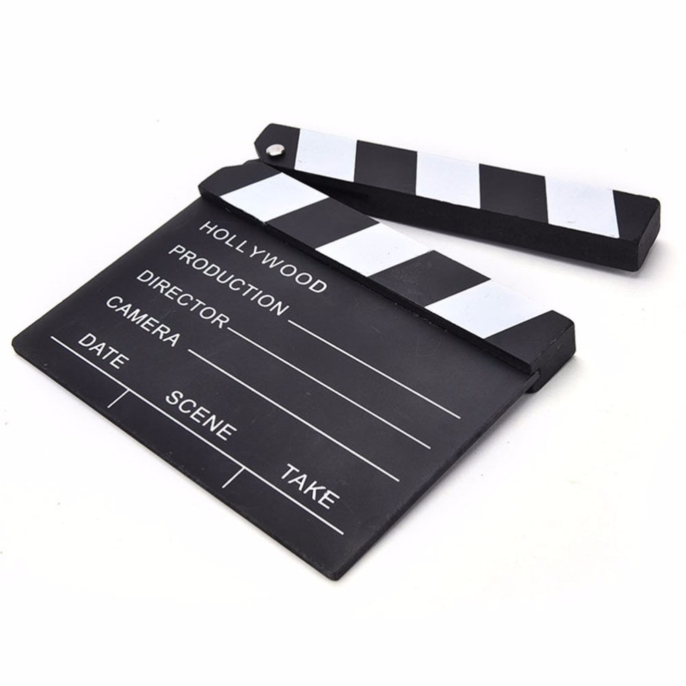 Cute Classical Director Video Clapper Board Scene Clapperboard TV Movie Film Cut Prop