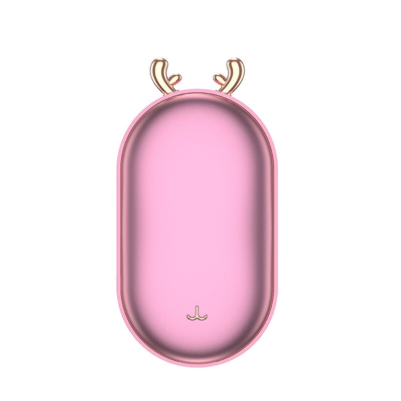 Aquecedor de mão elétrico duplo-lado de aquecimento mini portátil de segurança mão usb mais quente bonito bolso handwarmer aquecedor de inverno para as mãos: Cute pink