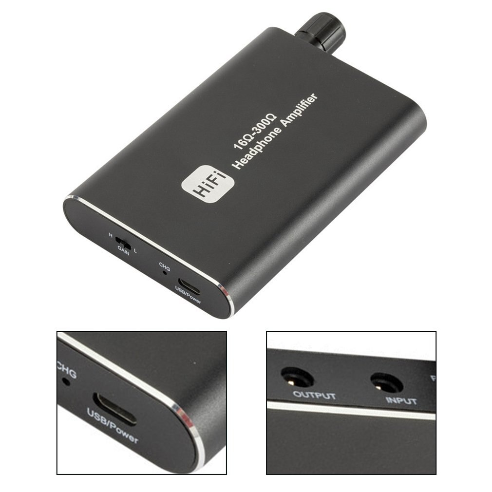 Amplfiers Hoofdtelefoon Hifi Koptelefoon Versterker Draagbare Aux In Poort Voor Telefoon Android Muziekspeler Amp Met 3.5Mm Jack Kabel