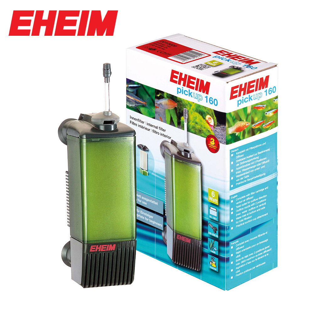 EHEIM Pickup 45/60/160/220 Filtro interno de agua de acuario silencioso compacto para pequeños tanques de peces de agua dulce y salada