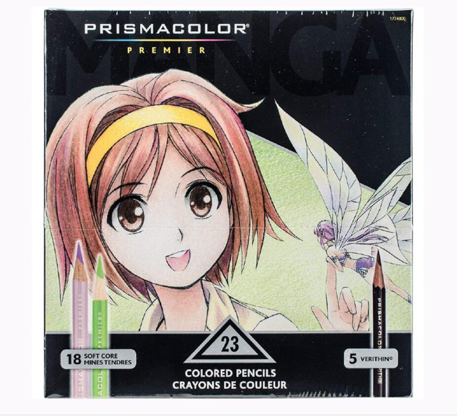OEM USA sanford Prismacolor Art Oily Color Pencil 24 36 48 72 132 150 Color Lapis de cor Wood Color Pencils Artist School Supply