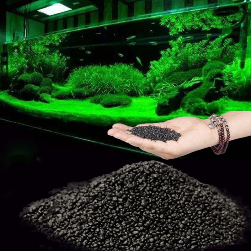 100g Fish Tank Water Plant Fertility Substrate Aquarium Plant Soil Substrate Gravel Aquatic Decoration Grass Plant Mud Soil