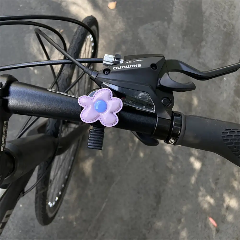 Børn hamburg cykelklokke børn mini sød cykelring alarm advarsel til sport styr horn klokke cykeltilbehør: Lysegul