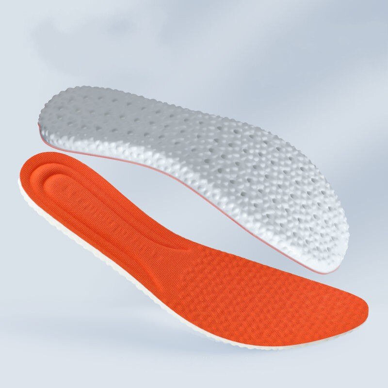 Women Men Soft Elastic Sport Insoles for Shoes Sole Cushion Running Shock Breathable Deodorization Memory Foam Shoe Insert Pads: Orange / 40-45