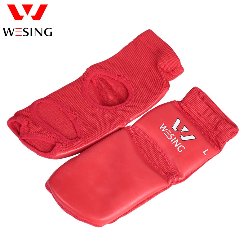 Wesing sanda wushu vristskydd muay thai fotledsskydd boxeo takawondo träningsfotstöd stor storlek mma