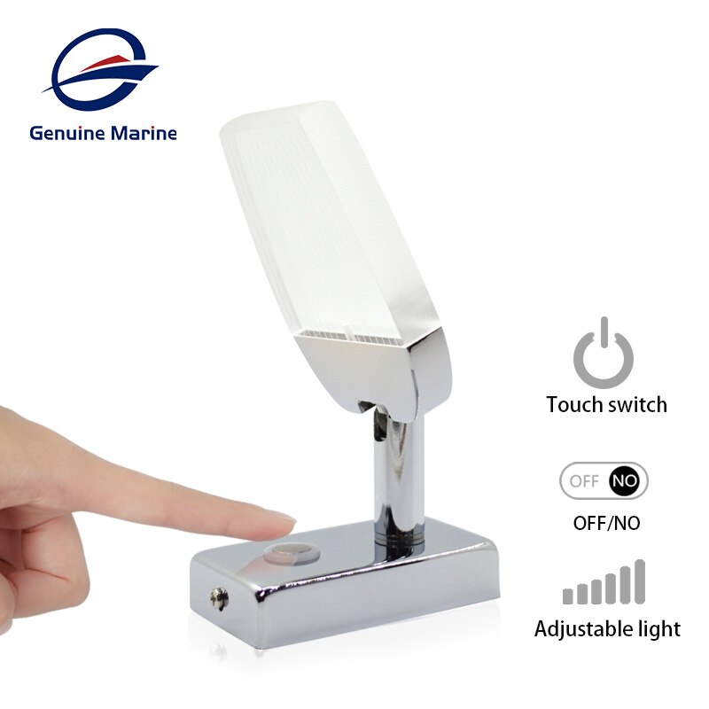 12v touch läslampa med usb laddningsport  rv 3w inre lampor led ljus för husbil rv husvagn båt: Ingen usb