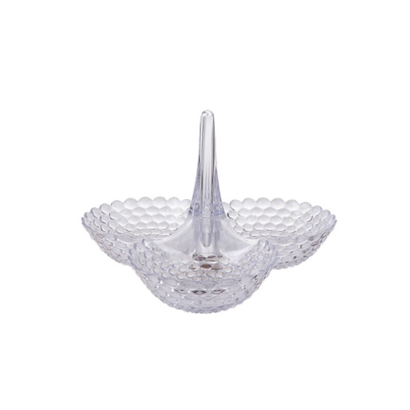 Impilati Stoccaggio Europeo Vassoio Multi-strato di Plastica Piatto di Frutta Secca Spuntino Piatto Tavolo Ciotola spuntino caramella Vassoi cremagliera Organizer: 1 strato-chiaro