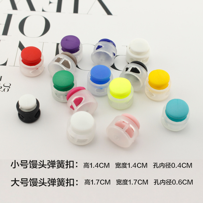 10 sztuk 1.7x1.7cm przeźroczyste tworzywo sztuczne wiosna klamra kieszeń sznurkiem klamra klamra regulacyjna