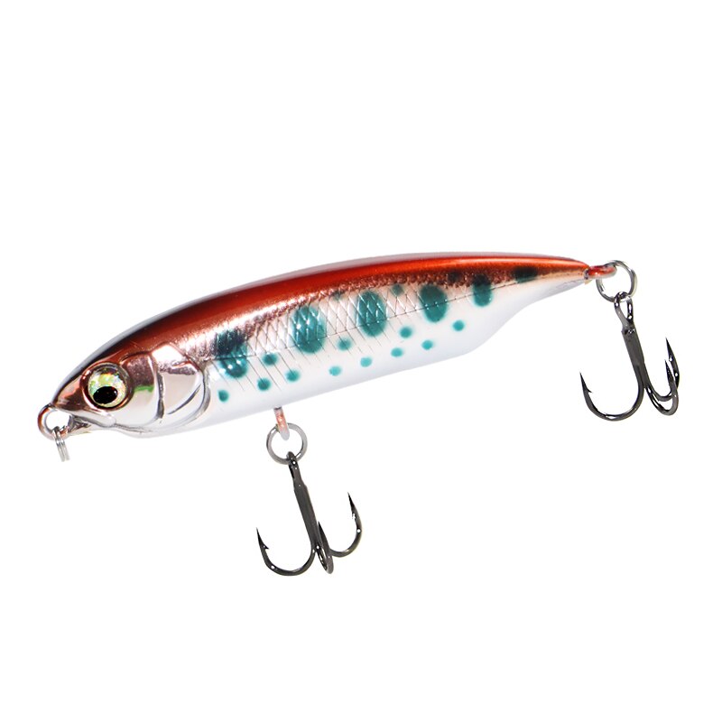 1 Uds señuelo de pesca 59mm 5,5g 80mm 11g agua hundida Mini lápiz pececillo señuelo duro Artificial pequeño Crankbait Wobblers cebo duro: 55 mm / YELLOW