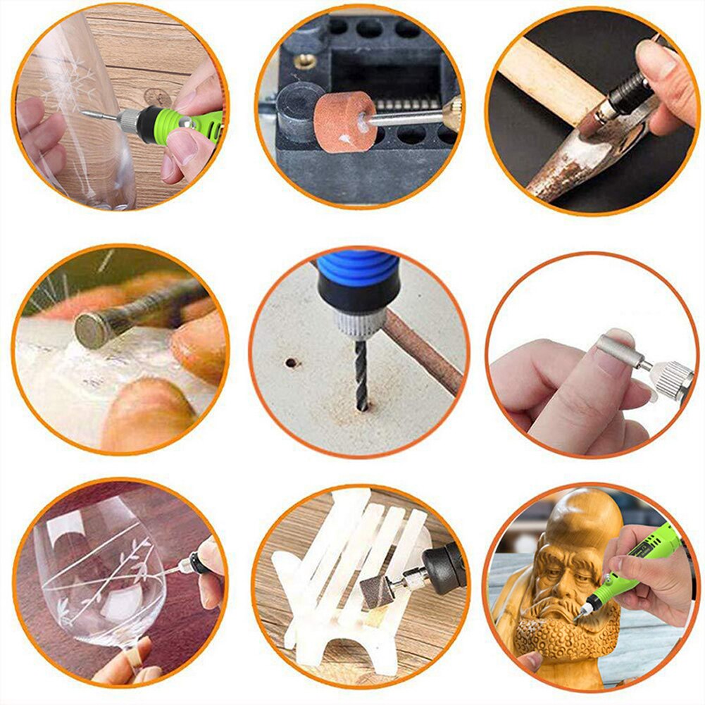Elektrische Micro-Graveur Pen Mini Diy Graveren Tool Kit Voor Metaal Glas Plastic Hout Sieraden Met 6 Polijsten Hoofd