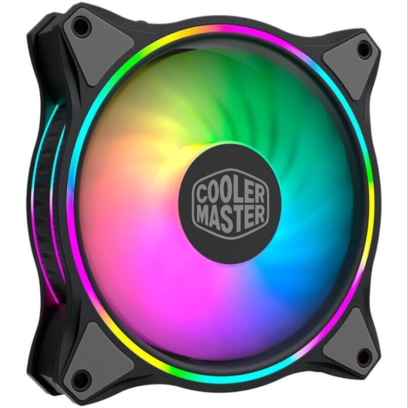 Cooler Master MF120 HALO 5V 3PIN ARGB 12cm PWM Addressable Mute Chassis Fan 120mm Dual ARGB Light Effect Cooling Fan