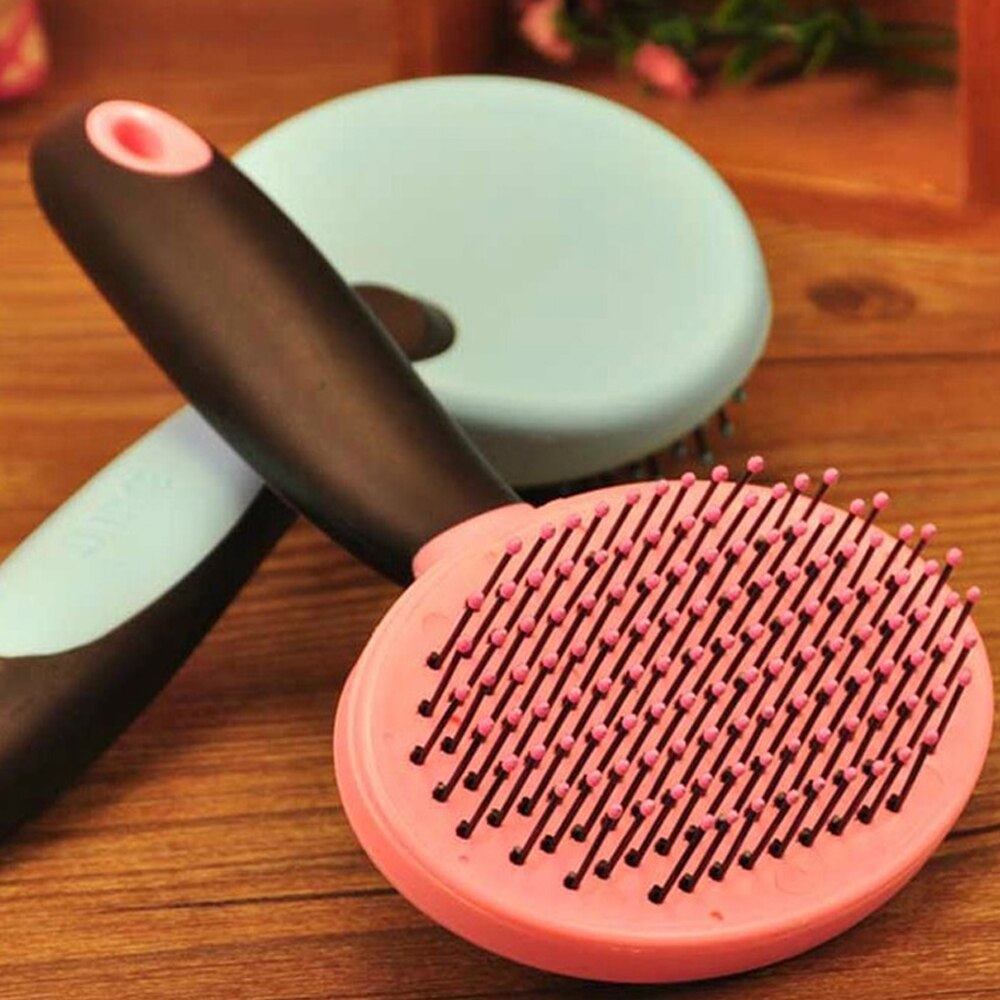 Huisdier Borstel Naald Kam Voor Haar Beauty Grooming Borstel Honden Haar Kam, siliconen Handvat Hond Massage Borstel Kat Borstel Kam Hond Kam
