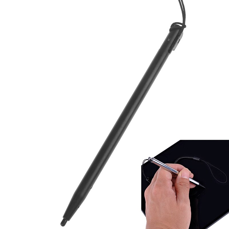 Tablette de stylo de téléphone tactile en métal d'écran tactile de 1pc Stylu avec l'ordinateur de ficelle de ressort