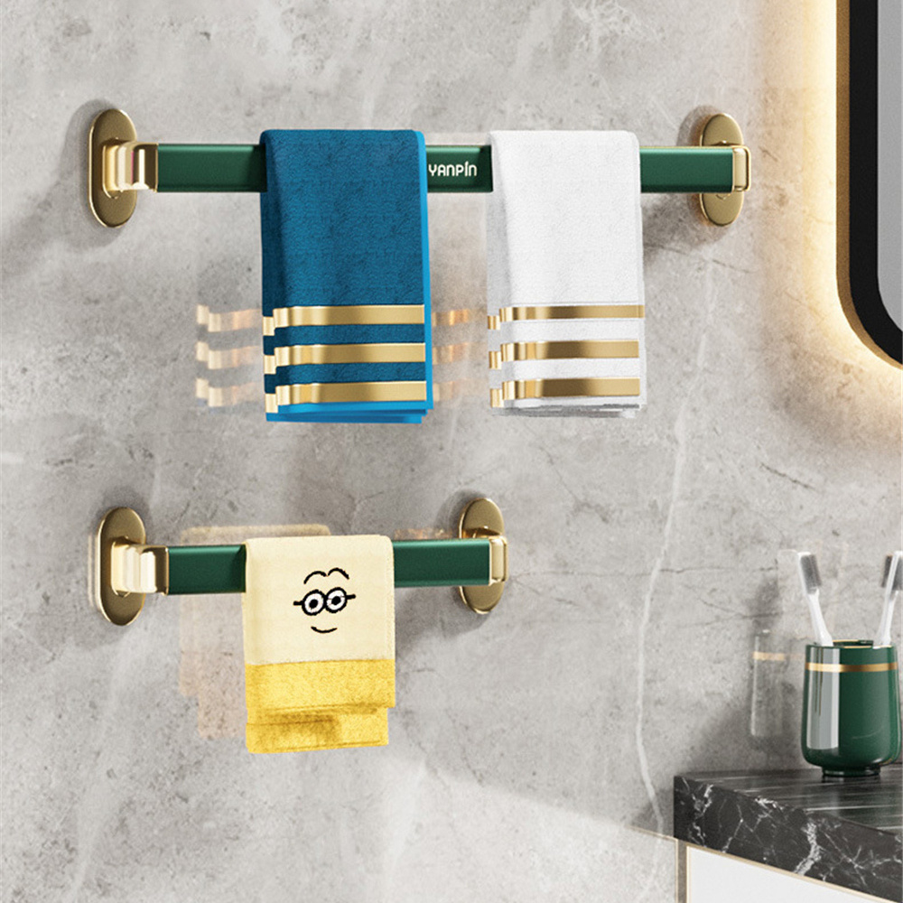 Soporte de lujo ligero para toallas de baño, organizador de ropa y toalla de baño, contenedor de almacenamiento para las necesidades diarias montado en la pared
