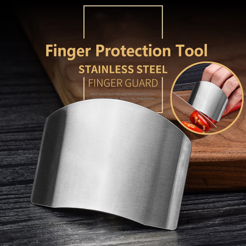Fingers Guard Protect Stainless Steel Hand Protector Vegetable Cutting Knife Cut Finger Protection Kitchen Gadgets Tools