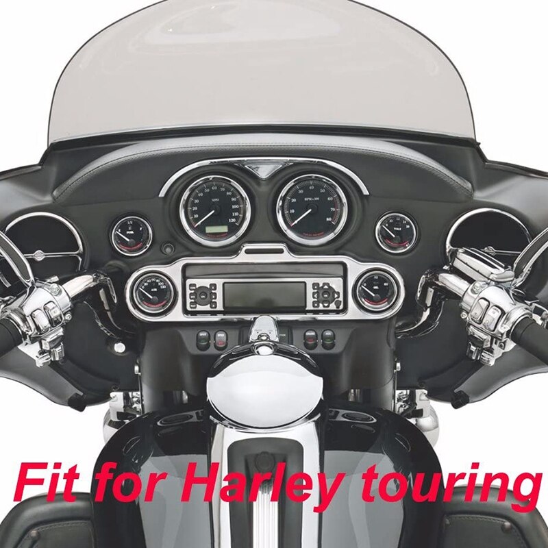 9 PCS Stereo Accent Speeeter Speaker Trim Ring Set for Electra Street Glide Ultra Classic Models 1986