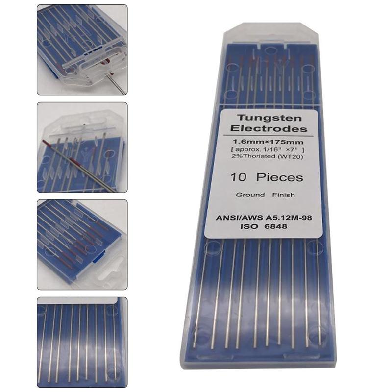 1 opakowanie trwałe elektrody spawalnicze wolframowe torowe WT20 TIG pręty wolframowe