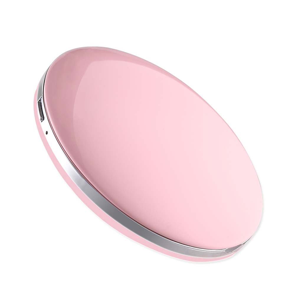 LED Light Mini Makeup Mirror Compact Pocket Face Lip Cosmetic Mirror Travel Portable Lighting Mirror 3X Magnifying Foldable