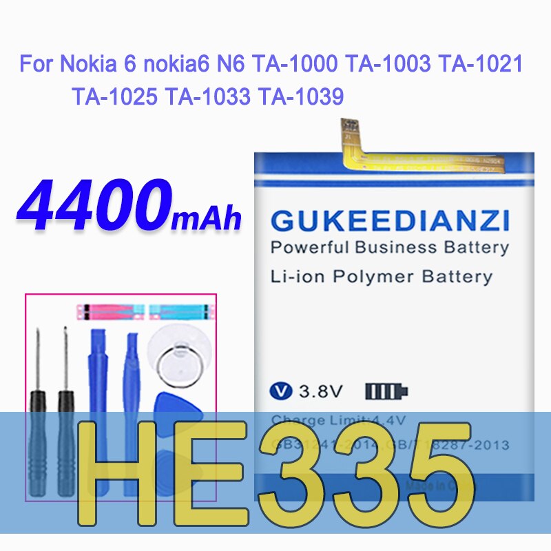 er316 Batterie Für Nokia 6 N6 TA-1000 TA-1003 TA-1021 Für Nokia 7 8 7 Plus 7.1/8 Sirocco er317 er335 er345 er347 er346 er333: HE335