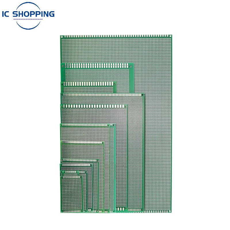 Panneau de bricolage en fibre de verre 2.54mm, 10x15 10x15cm, Prototype Double face PCB étamé, panneau d&#39;expérimentation, trou d&#39;anneau, planche à pain