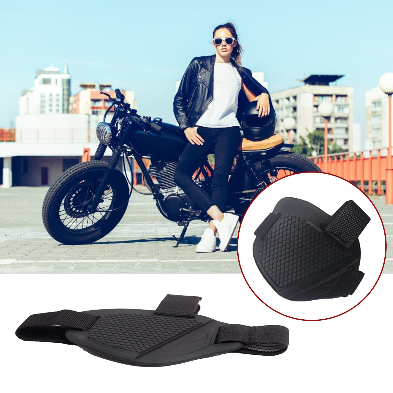 Rubber Motorcycle Shoes Protection Gear Shift Pad Anti-skid Gear Shifter Lightweight Boot Cover Shifter Guards Protector Typical