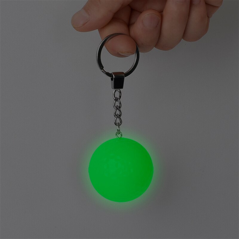 Golf Ball Practice Plastic Sports Home Indoor and Outdoor Resistant Training Red Yellow Blue Green Golf Ball Golf Accessories: Luminous keychain