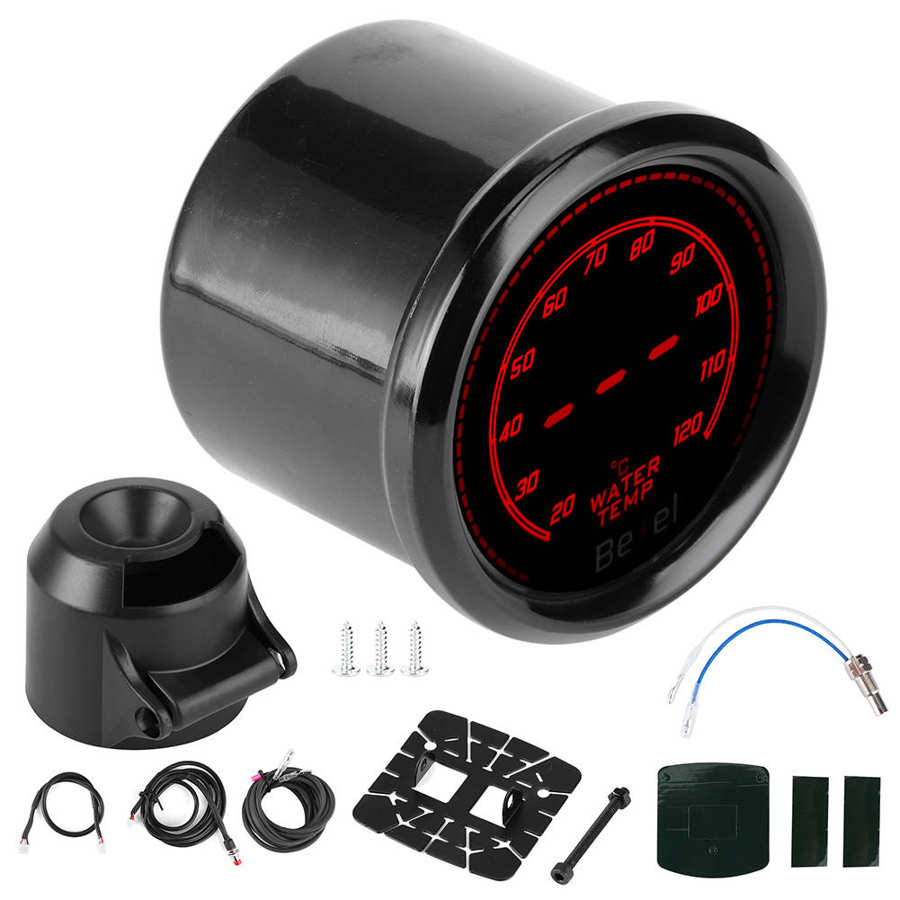 Digitale Temperatuurmeter Voor Auto Temperatuurmeter 2in/52Mm Led Water Temperatuurmeter Meter Auto Instrument Accessoire Auto