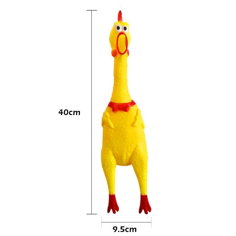 Prank Antistress Screaming Rubber Chicken Pig Squash Squeeze Squeaky Sound Funny Crazy Cool Toys Decompression Tool