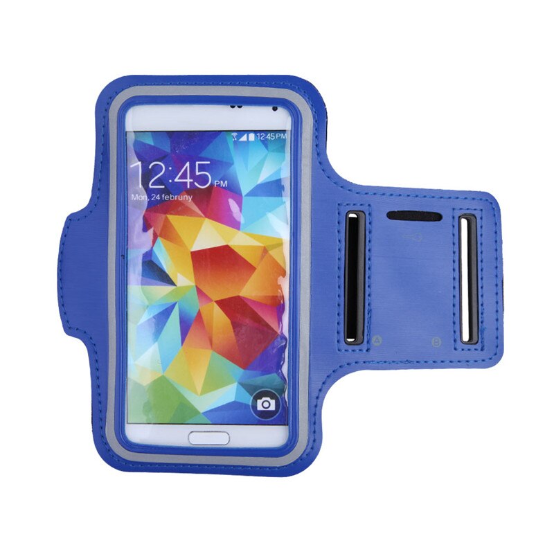 Fecoprior armbånd for sony xperia  xa2 xz xzs  xz1 z5 z4 z3 z2 5.2 tommers sportsveske løpebeltetrekk utendørs vesker treningsarmbånd: Mørkeblå