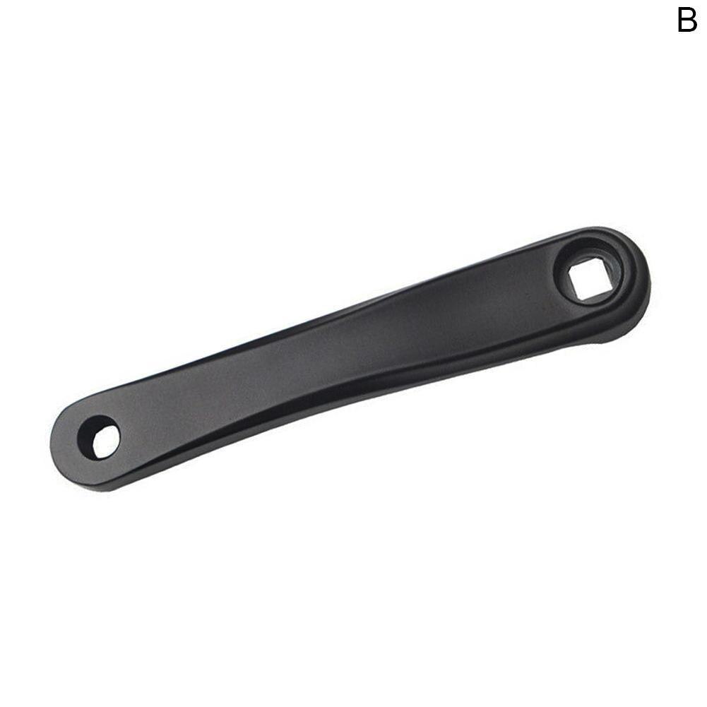 Manivela para bicicleta de montaña, brazo de 170mm, pedal cuadrado, manivela cónica, lado izquierdo de aluminio para bicicleta de montaña, pedal de eje de 14mm para exteriores: black Square 