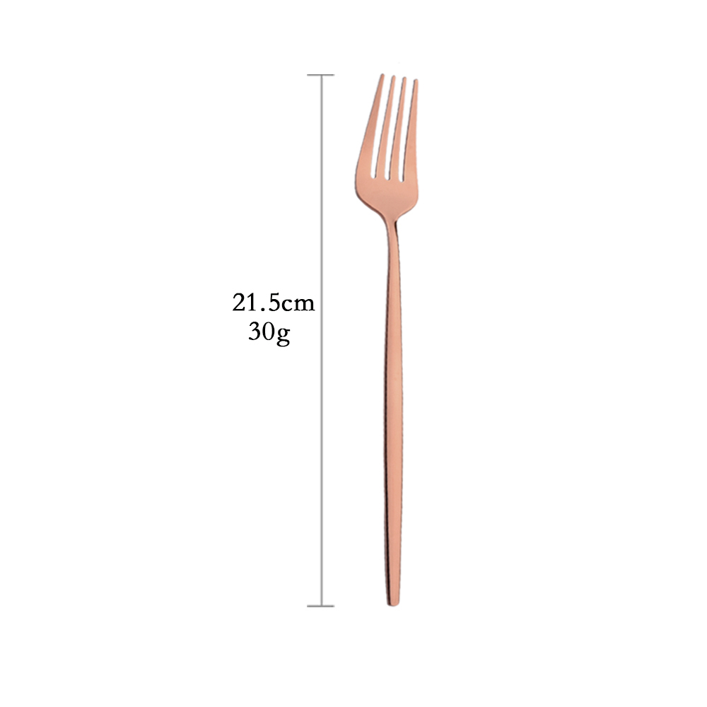 Spiegel Rose Goud Bestek Bestekset Roestvrij Staal Thuis Servies Feest Vork Lepel Dessertmes Keuken Diner Servies Set: plum