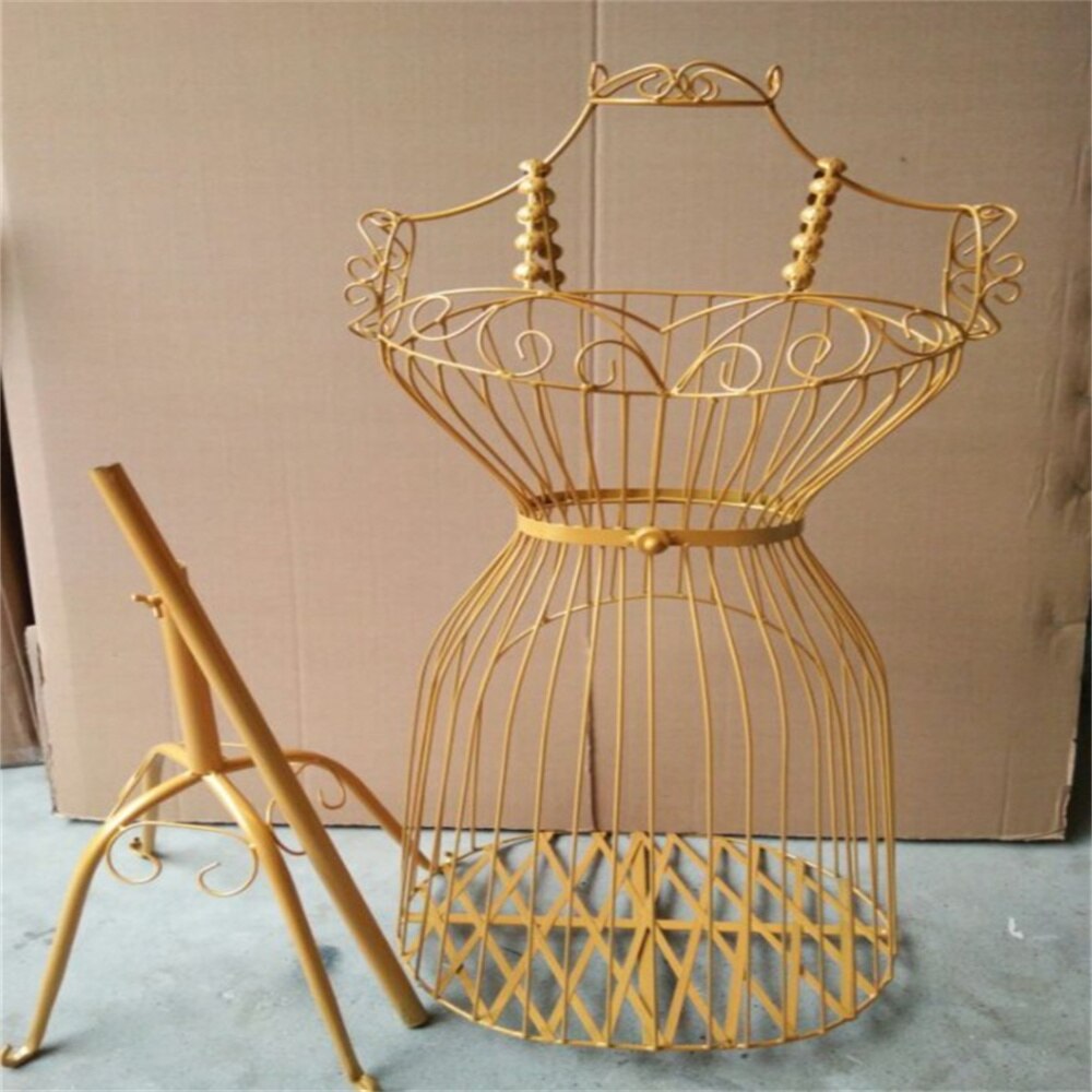 4style Iron Female Mannequin Cloth Tripod Base Paspop,Realist Mannequin Body For Wedding Display Hangers Supplies B067: 4