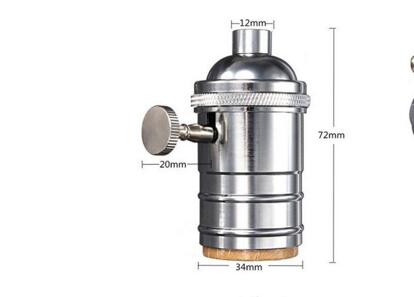 DIY Retro Vintage E27 Lamphouder Base Socket Loft Industriële Stijl Edison Lamp Houder E27 Socket Lamphouder