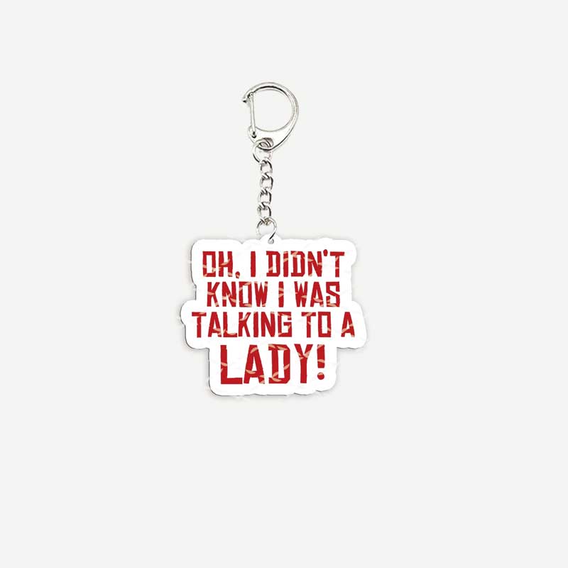 Red Dead Redemption 2 Keychain for Accessories Bag Acrylic RDR2 Arthur Morgan KeyRing Pendant Chains Accessories Fans: Yellow
