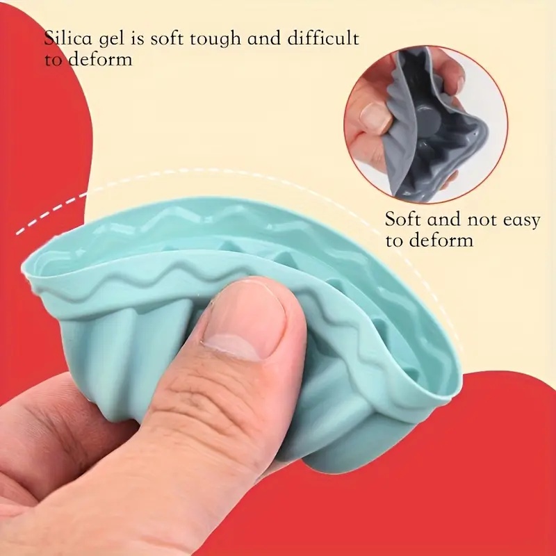 4/12Pcs Non-stick Silicone Mini Cake Pans Molds Muffin Cupcake Jelly Mold Fluted Tube Cake Making Reusable Kitchen Baking Tool