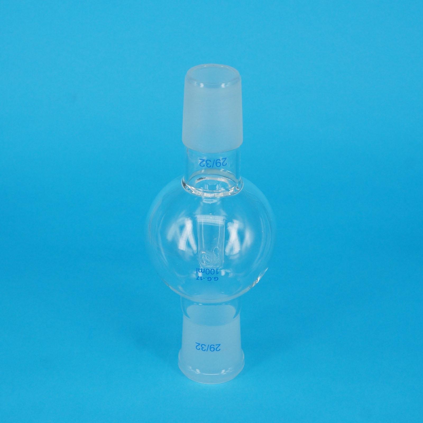100ml Bump Trap 29/32 to 29/32 Ground Joint Lab Glass Rotary Evaporator