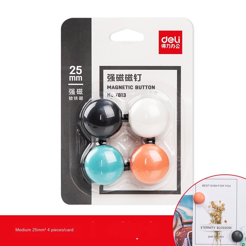 Whiteboard Magnetische Nail Whiteboard Magnetische Gesp Kleurrijke Schoolbord Stickers Magneti Leermiddelen Magnetische Sucker: D25mm4pcs