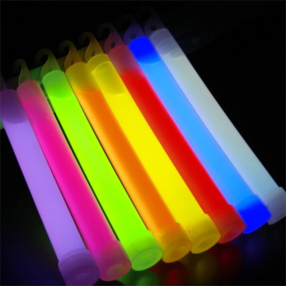 6 inch Glowing Stick Chemical Glow Stick Light Stick Outdoor Camping Emergency Lights for Party Christmas Decoration est