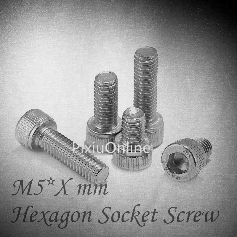 YT820 304 Stainless Steel Shcs Bolt/Cup Bolt Hexagon Socket Screw M5 * Xmm Hexagon Socket Csk Screw
