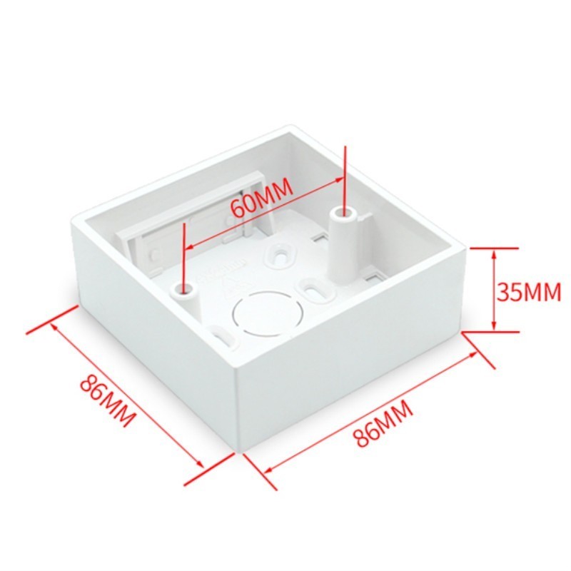 Ming box 86 type bottom box switch socket panel junction box offline box wall mount base